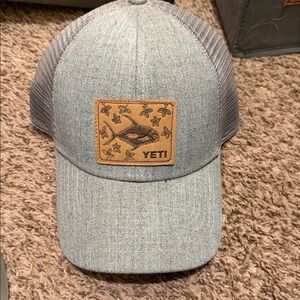 YETI Gray and Tan Trucker Hat